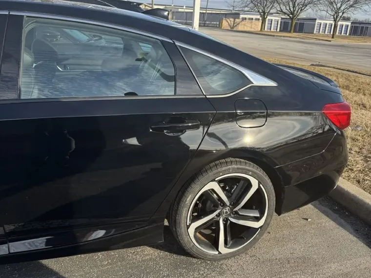 The same Honda Accord repaired and repainted at Bob Rohrman Collision in Lafayette, Indiana